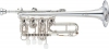 Yamaha YTR-988 Custom Series Rotary Bb  A Piccolo Trumpet Silver